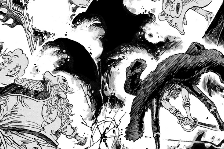 漫画rawワンピース『ONE PIECE』1164話 、フラッシュバック:ガープとロジャーがロックスを倒す