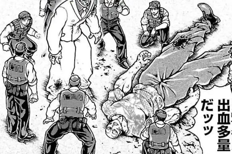 刃牙らへん『Baki 』52話 漫画raw 、新たな遺体を発見する